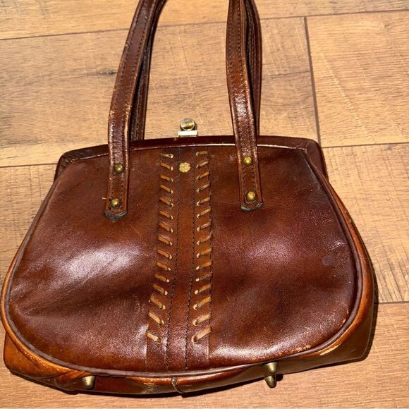 John Romain Brown Leather Purse - Picture 6 of 6